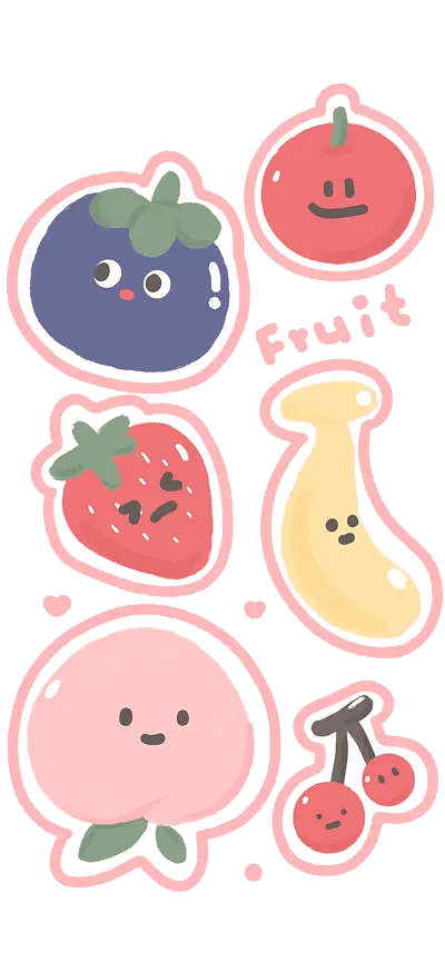 卡通水果蔬菜與文化用品 創意與教育的完美融合